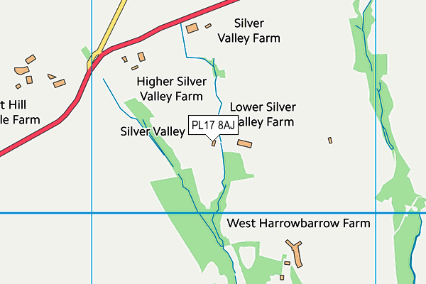 PL17 8AJ map - OS VectorMap District (Ordnance Survey) PL17 8AJ map - OS VectorMap District (Ordnance Survey)