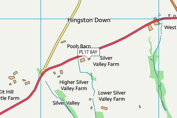 PL17 8AY map - OS VectorMap District (Ordnance Survey) PL17 8AY map - OS VectorMap District (Ordnance Survey)
