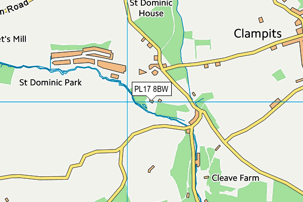 PL17 8BW map - OS VectorMap District (Ordnance Survey) PL17 8BW map - OS VectorMap District (Ordnance Survey)