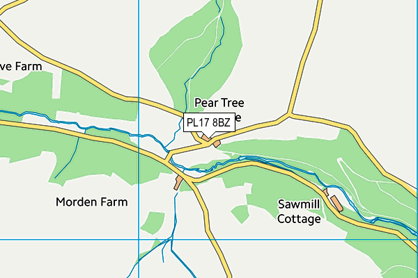 PL17 8BZ map - OS VectorMap District (Ordnance Survey) PL17 8BZ map - OS VectorMap District (Ordnance Survey)