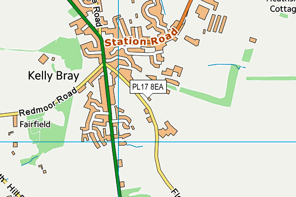 PL17 8EA map - OS VectorMap District (Ordnance Survey) PL17 8EA map - OS VectorMap District (Ordnance Survey)