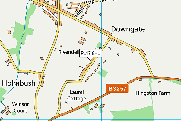 PL17 8HL map - OS VectorMap District (Ordnance Survey) PL17 8HL map - OS VectorMap District (Ordnance Survey)