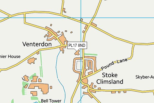 PL17 8ND map - OS VectorMap District (Ordnance Survey) PL17 8ND map - OS VectorMap District (Ordnance Survey)