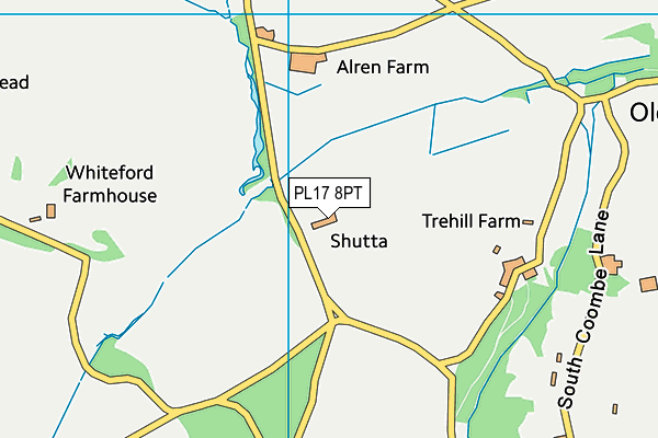 PL17 8PT map - OS VectorMap District (Ordnance Survey) PL17 8PT map - OS VectorMap District (Ordnance Survey)
