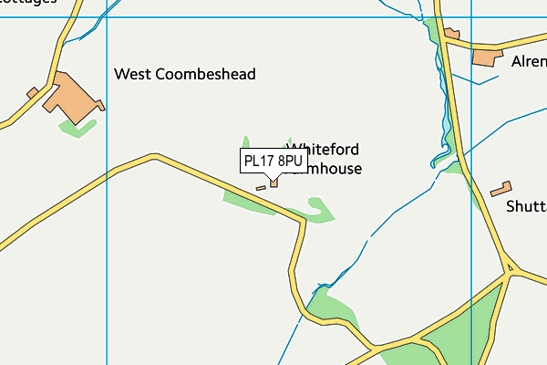 PL17 8PU map - OS VectorMap District (Ordnance Survey) PL17 8PU map - OS VectorMap District (Ordnance Survey)