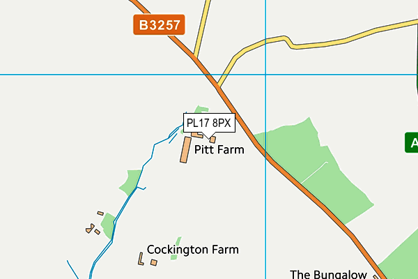 PL17 8PX map - OS VectorMap District (Ordnance Survey) PL17 8PX map - OS VectorMap District (Ordnance Survey)