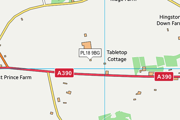 PL18 9BG map - OS VectorMap District (Ordnance Survey) PL18 9BG map - OS VectorMap District (Ordnance Survey)
