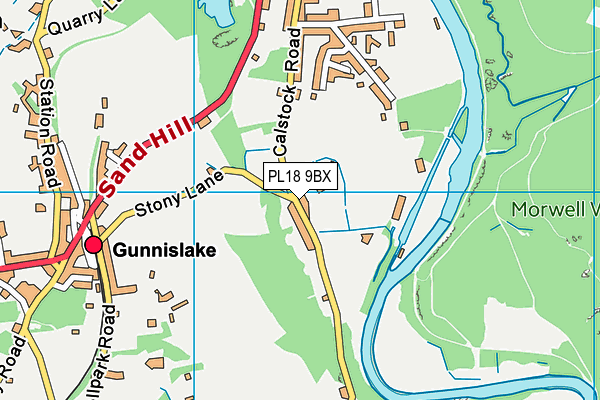 PL18 9BX map - OS VectorMap District (Ordnance Survey) PL18 9BX map - OS VectorMap District (Ordnance Survey)