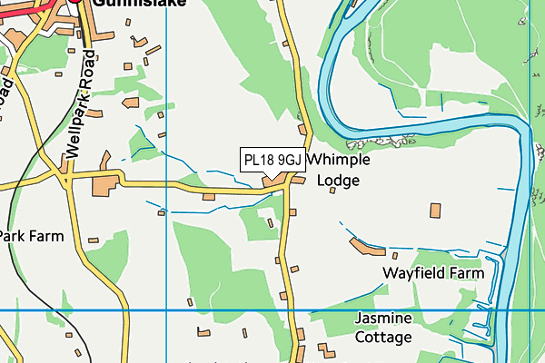 PL18 9GJ map - OS VectorMap District (Ordnance Survey) PL18 9GJ map - OS VectorMap District (Ordnance Survey)