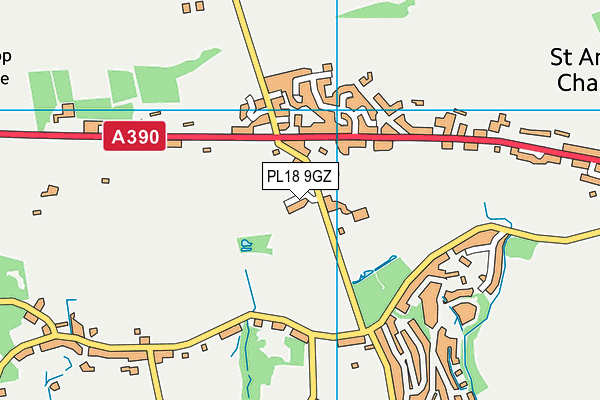 PL18 9GZ map - OS VectorMap District (Ordnance Survey) PL18 9GZ map - OS VectorMap District (Ordnance Survey)