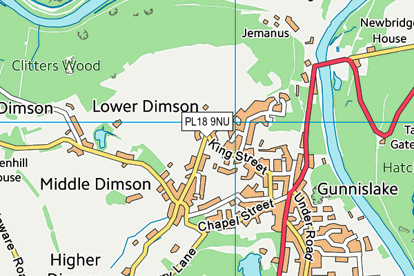 PL18 9NU map - OS VectorMap District (Ordnance Survey) PL18 9NU map - OS VectorMap District (Ordnance Survey)