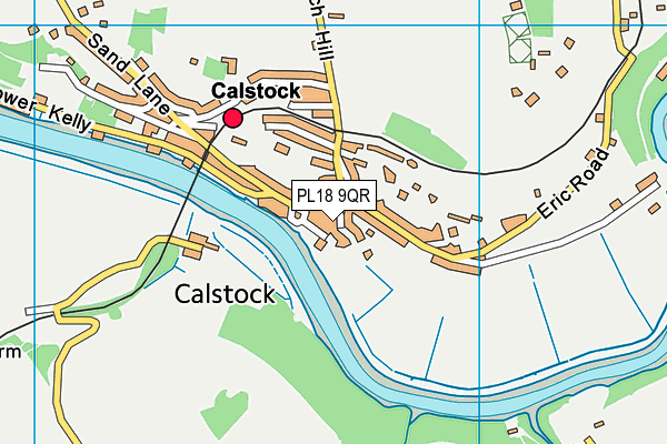 PL18 9QR map - OS VectorMap District (Ordnance Survey) PL18 9QR map - OS VectorMap District (Ordnance Survey)