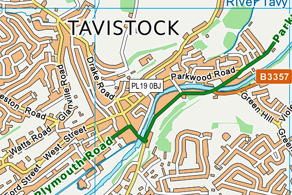 PL19 0BJ map - OS VectorMap District (Ordnance Survey) PL19 0BJ map - OS VectorMap District (Ordnance Survey)
