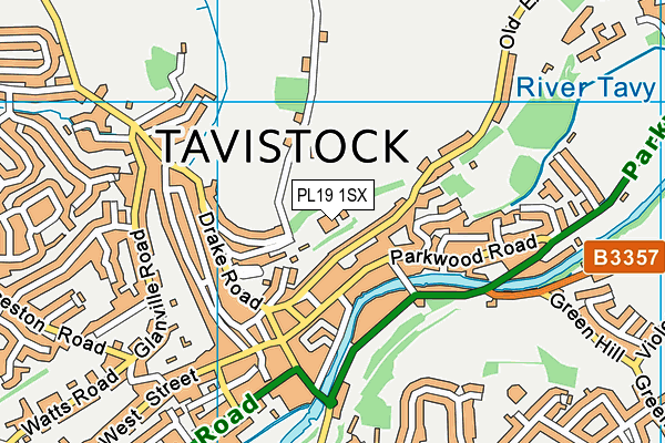 PL19 1SX map - OS VectorMap District (Ordnance Survey) PL19 1SX map - OS VectorMap District (Ordnance Survey)