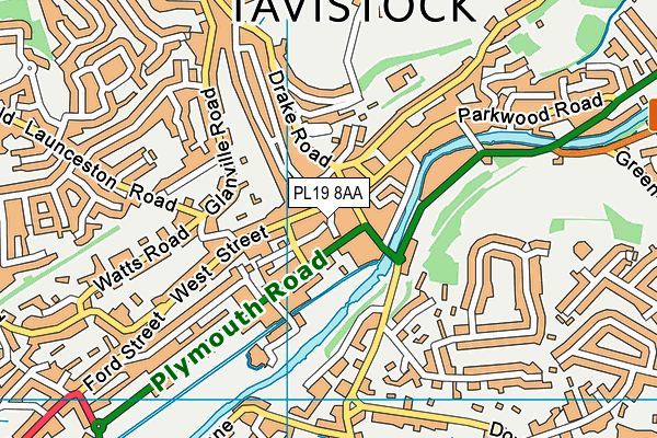 PL19 8AA map - OS VectorMap District (Ordnance Survey) PL19 8AA map - OS VectorMap District (Ordnance Survey)