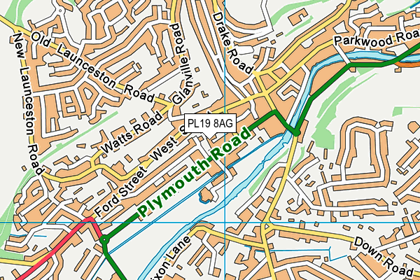 PL19 8AG map - OS VectorMap District (Ordnance Survey) PL19 8AG map - OS VectorMap District (Ordnance Survey)