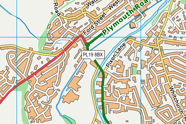 PL19 8BX map - OS VectorMap District (Ordnance Survey) PL19 8BX map - OS VectorMap District (Ordnance Survey)