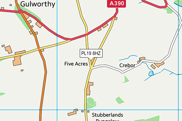 PL19 8HZ map - OS VectorMap District (Ordnance Survey) PL19 8HZ map - OS VectorMap District (Ordnance Survey)