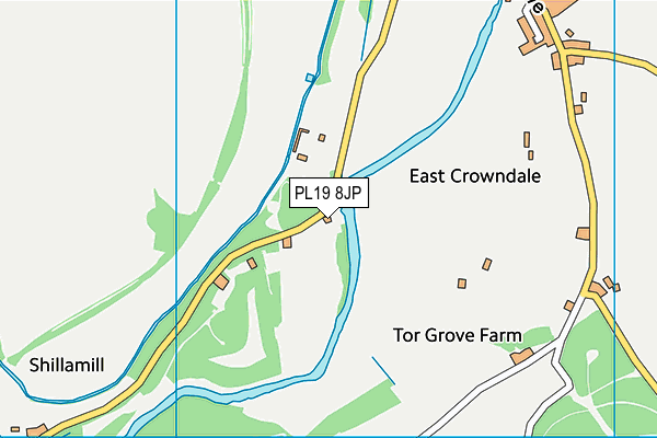 PL19 8JP map - OS VectorMap District (Ordnance Survey) PL19 8JP map - OS VectorMap District (Ordnance Survey)