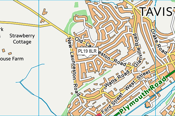 PL19 8LR map - OS VectorMap District (Ordnance Survey) PL19 8LR map - OS VectorMap District (Ordnance Survey)