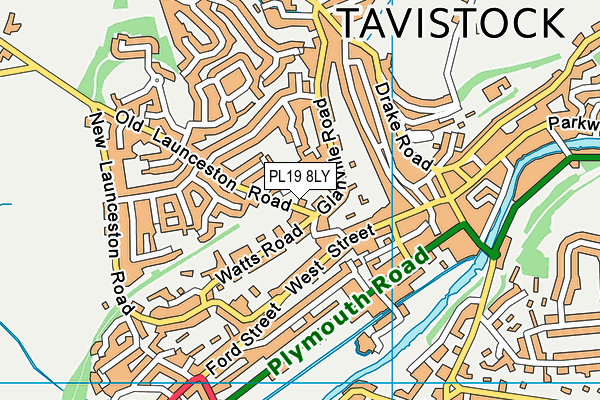 PL19 8LY map - OS VectorMap District (Ordnance Survey) PL19 8LY map - OS VectorMap District (Ordnance Survey)