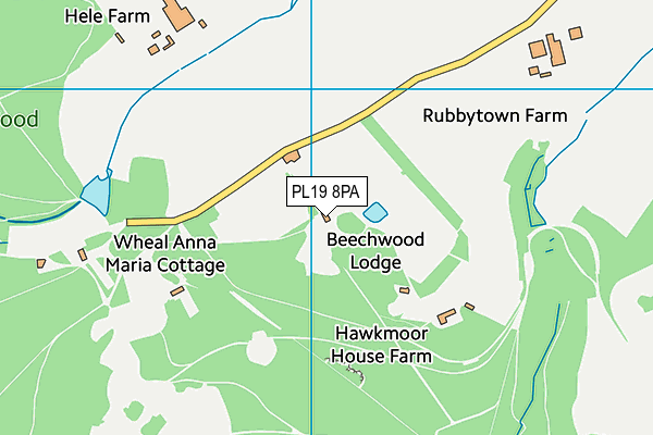 PL19 8PA map - OS VectorMap District (Ordnance Survey) PL19 8PA map - OS VectorMap District (Ordnance Survey)
