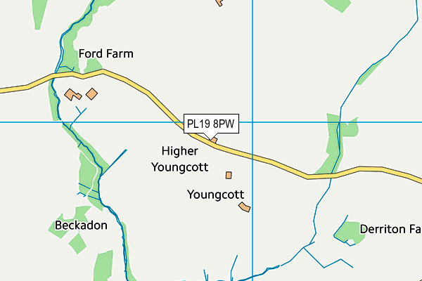 PL19 8PW map - OS VectorMap District (Ordnance Survey) PL19 8PW map - OS VectorMap District (Ordnance Survey)