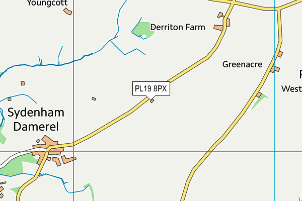 PL19 8PX map - OS VectorMap District (Ordnance Survey) PL19 8PX map - OS VectorMap District (Ordnance Survey)
