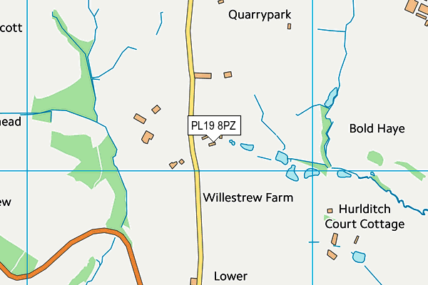 PL19 8PZ map - OS VectorMap District (Ordnance Survey) PL19 8PZ map - OS VectorMap District (Ordnance Survey)