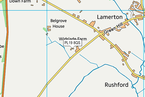PL19 8QS map - OS VectorMap District (Ordnance Survey) PL19 8QS map - OS VectorMap District (Ordnance Survey)