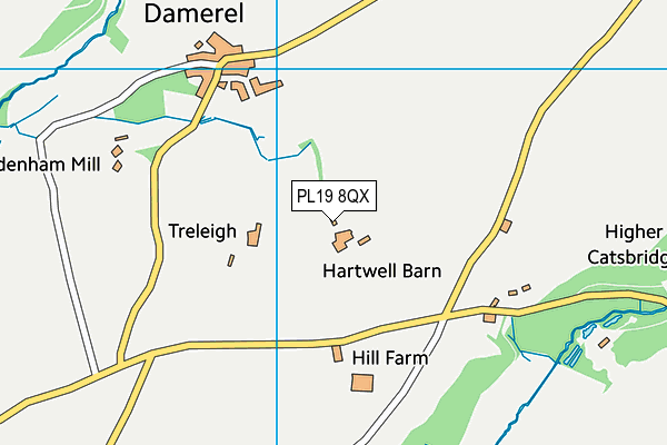 PL19 8QX map - OS VectorMap District (Ordnance Survey) PL19 8QX map - OS VectorMap District (Ordnance Survey)