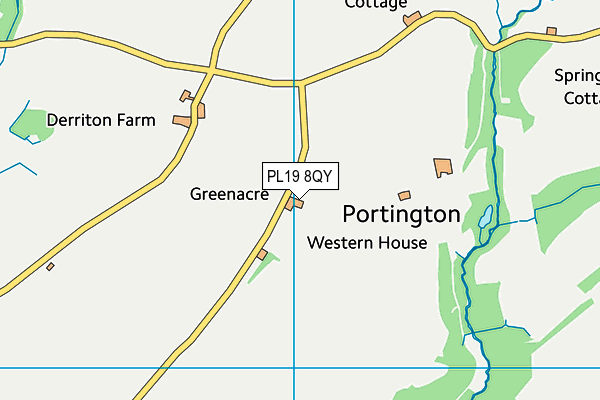 PL19 8QY map - OS VectorMap District (Ordnance Survey) PL19 8QY map - OS VectorMap District (Ordnance Survey)
