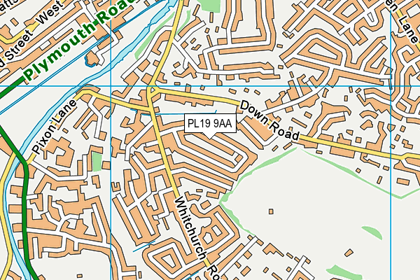 PL19 9AA map - OS VectorMap District (Ordnance Survey) PL19 9AA map - OS VectorMap District (Ordnance Survey)