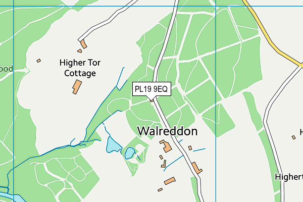 PL19 9EQ map - OS VectorMap District (Ordnance Survey)