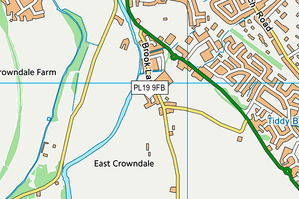 PL19 9FB map - OS VectorMap District (Ordnance Survey) PL19 9FB map - OS VectorMap District (Ordnance Survey)