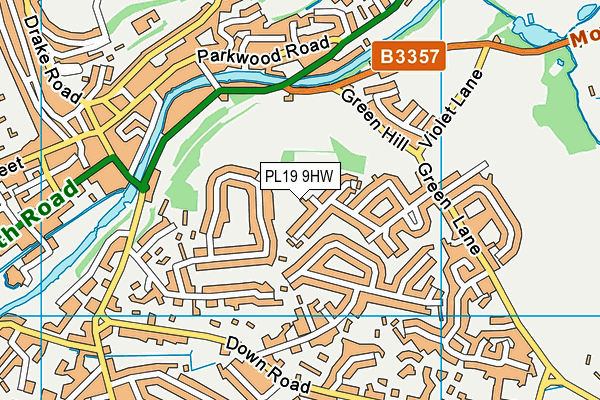 PL19 9HW map - OS VectorMap District (Ordnance Survey) PL19 9HW map - OS VectorMap District (Ordnance Survey)