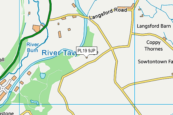 PL19 9JP map - OS VectorMap District (Ordnance Survey) PL19 9JP map - OS VectorMap District (Ordnance Survey)