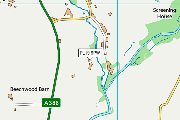 PL19 9PW map - OS VectorMap District (Ordnance Survey) PL19 9PW map - OS VectorMap District (Ordnance Survey)