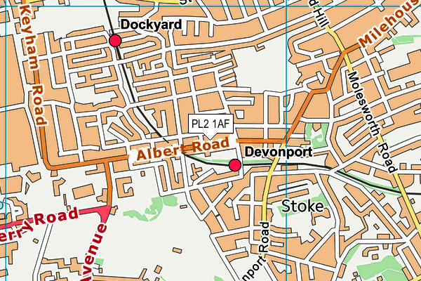 PL2 1AF map - OS VectorMap District (Ordnance Survey) PL2 1AF map - OS VectorMap District (Ordnance Survey)