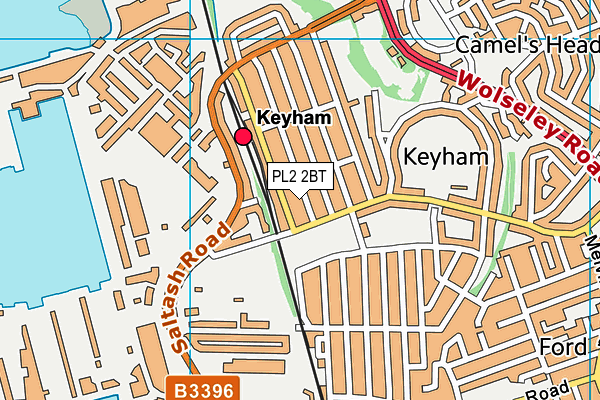 PL2 2BT map - OS VectorMap District (Ordnance Survey) PL2 2BT map - OS VectorMap District (Ordnance Survey)