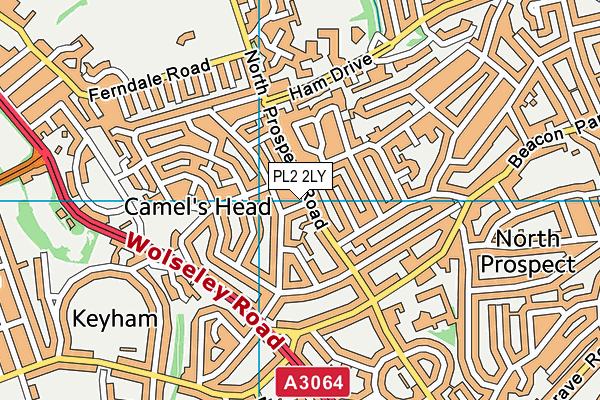 PL2 2LY map - OS VectorMap District (Ordnance Survey) PL2 2LY map - OS VectorMap District (Ordnance Survey)