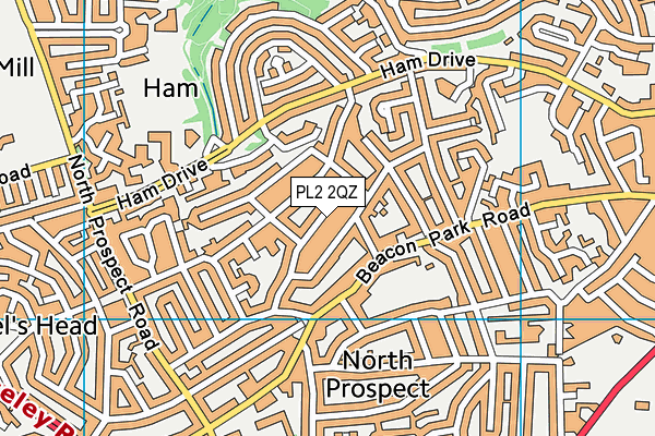 PL2 2QZ map - OS VectorMap District (Ordnance Survey) PL2 2QZ map - OS VectorMap District (Ordnance Survey)