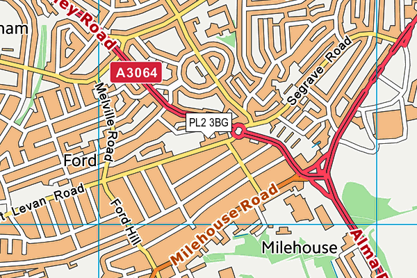 PL2 3BG map - OS VectorMap District (Ordnance Survey) PL2 3BG map - OS VectorMap District (Ordnance Survey)