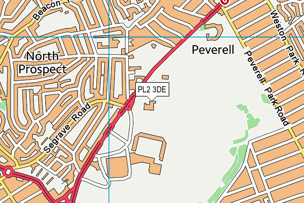 PL2 3DE map - OS VectorMap District (Ordnance Survey) PL2 3DE map - OS VectorMap District (Ordnance Survey)