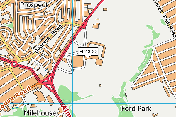 PL2 3DQ map - OS VectorMap District (Ordnance Survey) PL2 3DQ map - OS VectorMap District (Ordnance Survey)