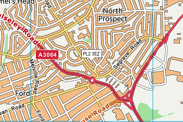 PL2 3EZ map - OS VectorMap District (Ordnance Survey) PL2 3EZ map - OS VectorMap District (Ordnance Survey)