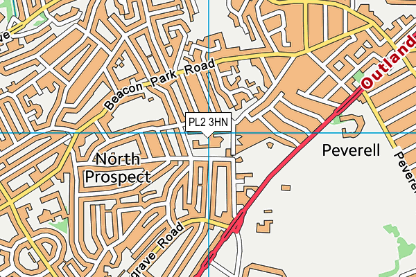PL2 3HN map - OS VectorMap District (Ordnance Survey) PL2 3HN map - OS VectorMap District (Ordnance Survey)