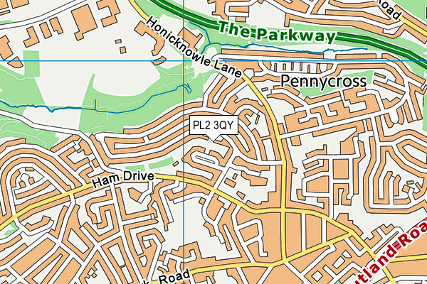 PL2 3QY map - OS VectorMap District (Ordnance Survey) PL2 3QY map - OS VectorMap District (Ordnance Survey)