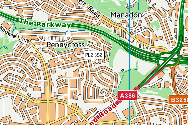 PL2 3SZ map - OS VectorMap District (Ordnance Survey) PL2 3SZ map - OS VectorMap District (Ordnance Survey)