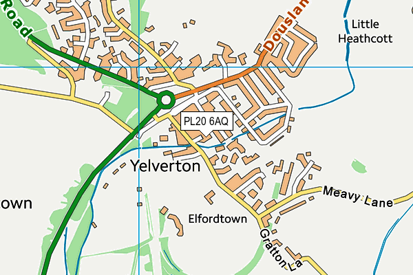 PL20 6AQ map - OS VectorMap District (Ordnance Survey) PL20 6AQ map - OS VectorMap District (Ordnance Survey)